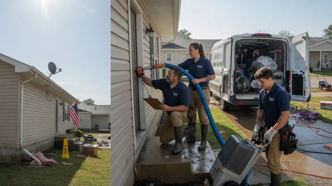Ceiling Water Damage Restoration in Hortonville, WI near me
